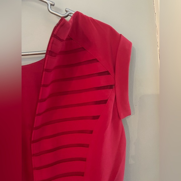 Saks Fifth Avenue Black Label RED dress size 4 - Picture 6 of 7